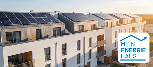 Moderner Wohnblock zukunftssicher umgesetzt mit Energie Konzept